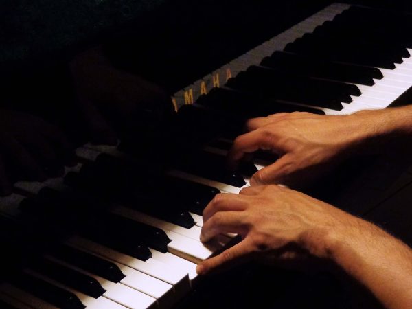 Abraham playing piano hands